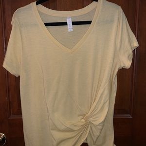 Yellow Alterd State Knot T- Shirt